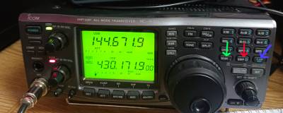  IC-910 SAT mode